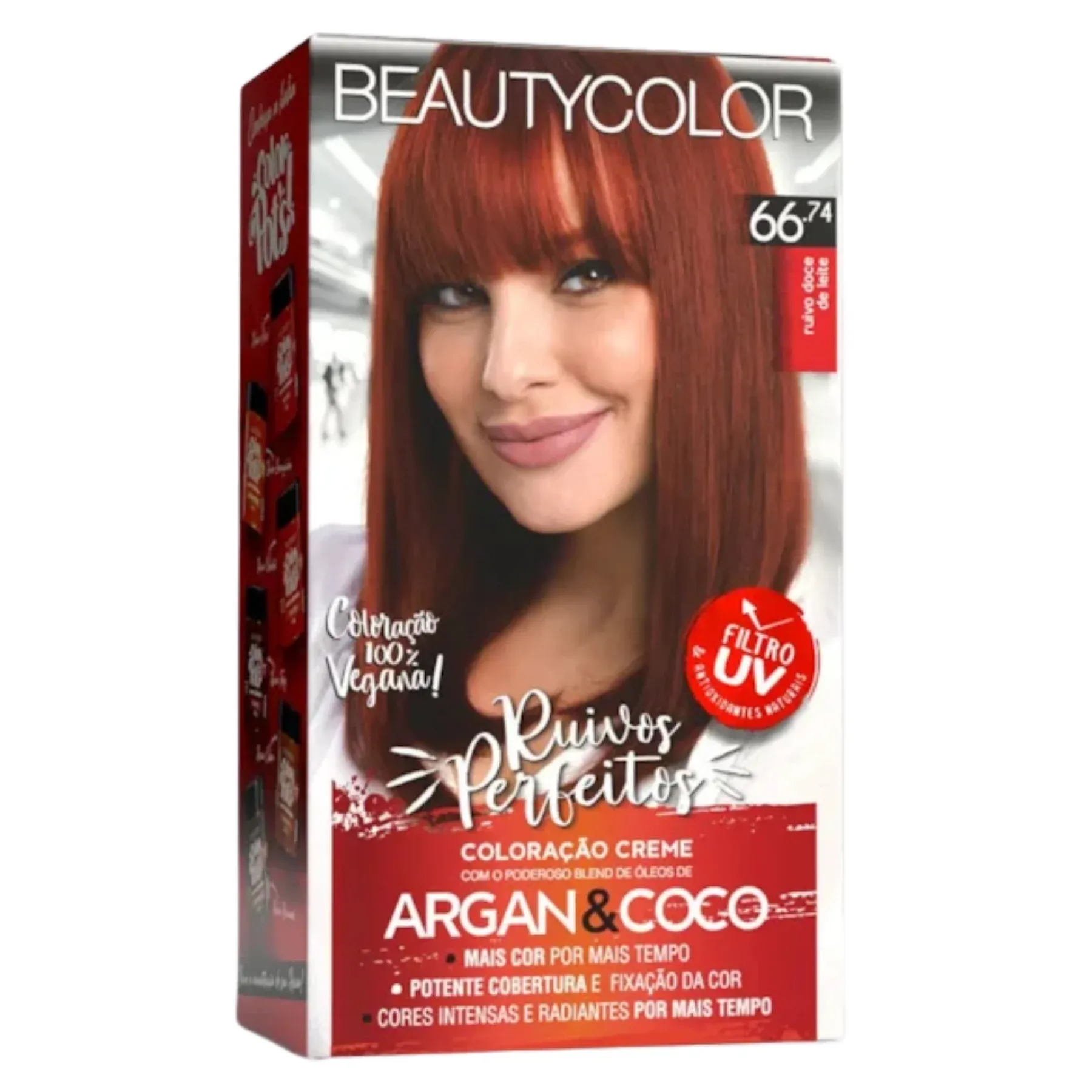 Coloração Kit Beautycolor 66.74 Ruivo Doce De Leite